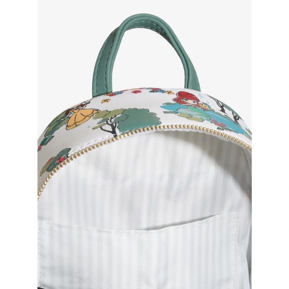Loungefly Disney Princess Landscape White Mini Backpack‎